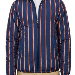 Con.struct Blue Stripe Puffer Jacket for men