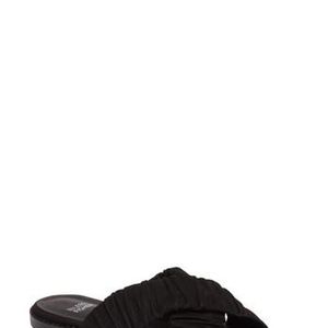 Eileen Fisher Black Cross Slide Sandal