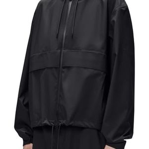 Rains Black Suva Hardshell Rain Jacket