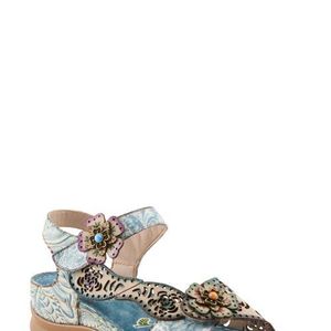 Spring Step Script Sandal