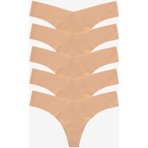 Commando Natural Classic Solid Thong 5-Pack