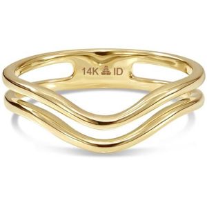 DEVATA Metallic Chevron Ring