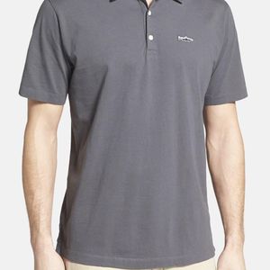 Patagonia Grey Trout Fitz Roy Regular Fit Organic Cotton Polo for men