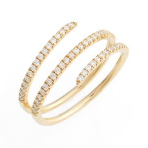Bony Levy Metallic Diamond Spiral Ring (nordstrom Exclusive)