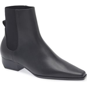 Mango Black Square Toe Bootie