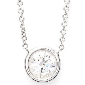 Bony Levy White Large Diamond Solitaire Pendant Necklace (limited Edition) (nordstrom Exclusive)