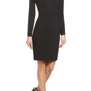 Adelyn Rae Black Laila Choker Body-con Dress