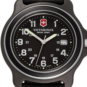 Victorinox Black Men's (r) Original Extra Large Nylon Strap Watch for men