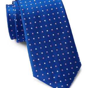 Tommy Hilfiger Pink Silk Multi Pin Dot Tie for men