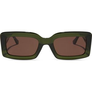 DIFF Brown Katie 52Mm Gradient Rectangle Sunglasses