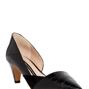 French Connection Black Konelli Pointed Toe Pump