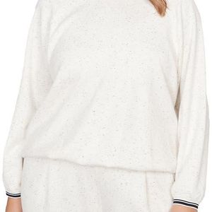 Ruby Rd White Bubble Hem Top