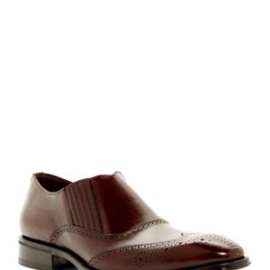 Mezlan Brown Wingtip Slip-on Shoe for men
