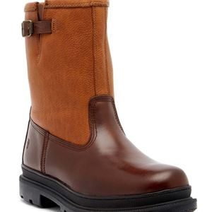 Frye Brown Riley Genuine Shearling Lined Waterproof Leather Boot for men