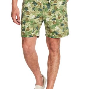 Sovereign Code Green Skedaddle Palm Tree Print Shorts for men