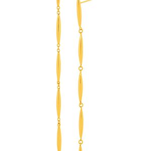 Gorjana Metallic 18k Yellow Gold Plated Emma Linear Drop Earrings