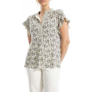 Max Studio Gray Patterned Top