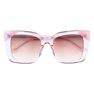 DIFF Pink Lizzy Square Sunglasses
