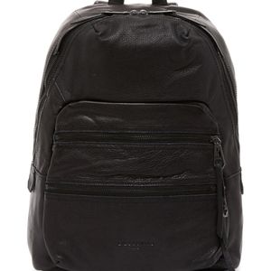 Liebeskind Berlin Black Saku Classic Double Dye Leather Backpack