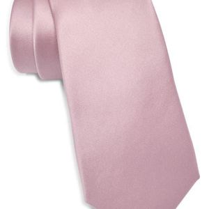 Con.struct Pink Solid Satin Tie for men