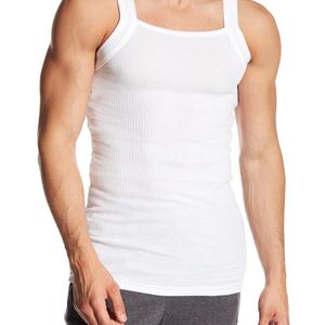 2xist White Square Cut Tank - Pack Of 2 for men