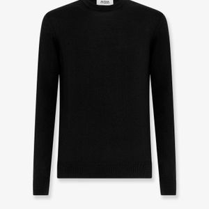 Alpha Studio Black Wool Sweater for men