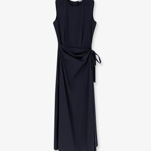 Aspesi Blue Cotton Blend Long Dress
