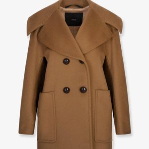 Max Mara Brown Mario Double Breasted Cashmere Coat