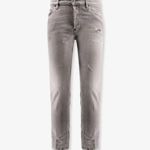 DSquared² Grey Skater Jeans With Destroyed Effect for men