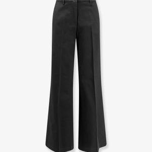 Aspesi Black Stretch Cotton Trousers