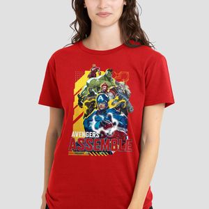 Marvel Red Rivals Avengers Assemble Group T-Shirt