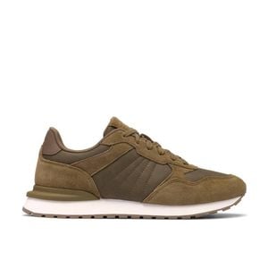 Clarks Brown Franco Lace Taupe Trainers, Lace Up for men
