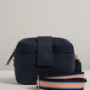 Oliver Bonas Blue Eve Fold Over Crossbody Camera Bag Large