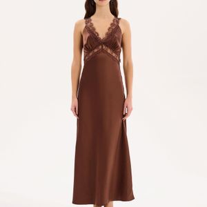 OMNES Brown Aurelia Dress
