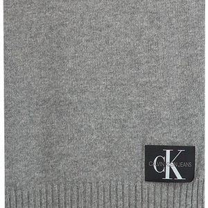 Calvin Klein Grijze Sjaal J Basic Men Knitted Scarf in het Grijs voor heren