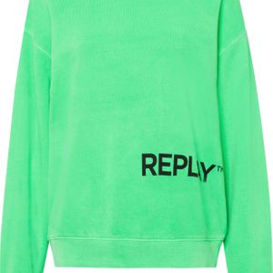 Replay Grün Sweatshirt mit lässig überschnittenen Schultern