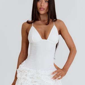 Outcast White Yesenia Mini Dress