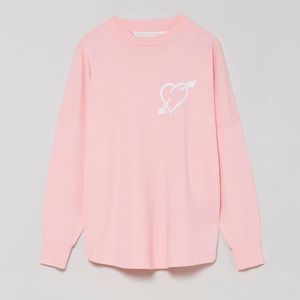 Palm Angels ハート ロングtシャツ ピンク