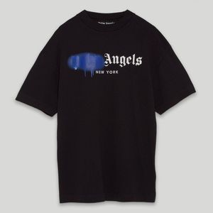 メンズ Palm Angels New York ロゴ Tシャツ ブラック