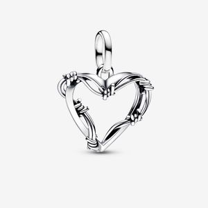 Pandora Metallic Wire Heart Medallion Charm