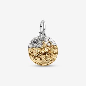 Pandora Metallic Sagittarius Zodiac Medallion Charm