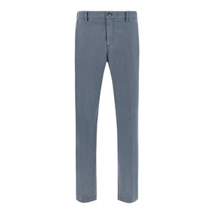 Paul & Shark Blue Bellagio Stretch Cotton Trousers for men