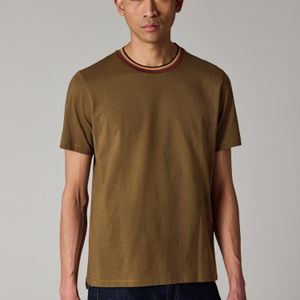 Paul Smith Green 'Artist Stripe' Collar T-Shirt for men