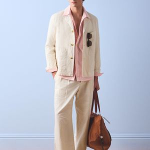 Paul Smith Pink Regular-Fit Textured-Stripe Shirt for men