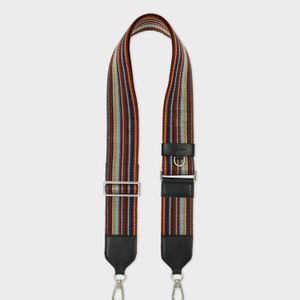 Paul Smith White 'Signature Stripe' Bag Strap