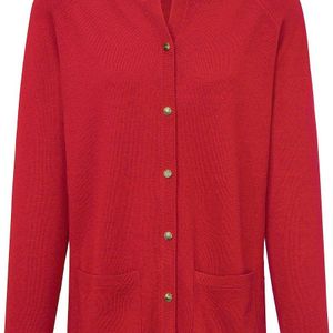 Peter Hahn Rot Strickjacke aus 100%schurwolle pure tasmanian wool, , gr. 36, schurwolle
