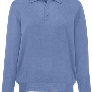 Peter Hahn Polo-pullover achim aus 100% schurwolle-merino in Blau für Herren