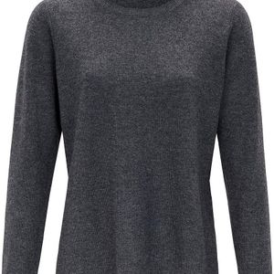 include Rundhals-Pullover grau