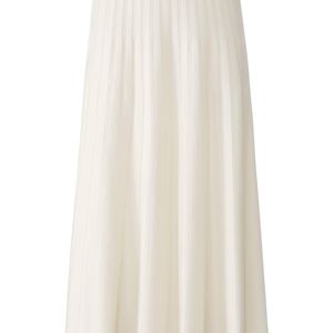 La jupe maille 100% cachemire taille 38 include en coloris Blanc