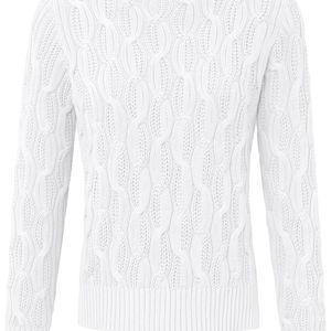 Looxent Weiß Pullover aus 100% Supima®-Baumwolle weiss